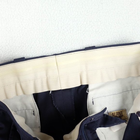 Vintage Cargo Pants Mens 38x30 Navy Blue Heavyweight Canvas Workwear Outdoor 80s - Picture 11 of 12